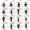 Новый 620pcs/Box Auto Universal Car Bumper Bumper Fixer Fender Fender Fixing Clip Инструмент