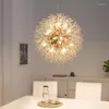 Hanglampen Led Art Kroonluchter Lamp Licht Creatief Nordic Paardebloem Crystal Firefly Living Eetkamer Keuken Slaapkamer Home Decor