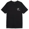 Herrbrev graffiti tryckt kortärmad skjorta 2023 sommarälskare tung bomull amerikansk street t-shirt