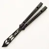 TITUS rep replicante balisong Butterfly Training Trainer Faca 7075 Canal de Alumínio Bucha Jilt EDC Ferramenta facas