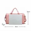 Ll femmes grande capacité sac de voyage à distance de courte distance de séparation humide sportive Fiess Sac à épaule de yoga imperméable sacs Lu sacs