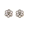 20 Style Luxury Designers Letter Earring Stud Stud Women Elegant Camellia Earring Wedding Party Jewerlry High Quality 18k Gold Plated