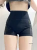 Kvinnors shorts sommar mager smal sport fitness som kör sexigt mesh lapptäcke koreanska kvinnor babes m979