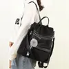 Mochila escolar moda à prova d'água tecido oxford feminino mochila leve náilon viagem casual senhora ombro 2#