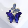 Broches pour femmes mignon cristal papillon broches en métal dessin animé Animal Corsage écharpe manteau broche mode broche bijoux