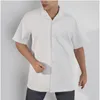 Camicie casual da uomo Camicia hawaiana da uomo Spacecraft Print Beach Manica corta Summer Button Up Patchwork Top 3D