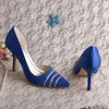 Dress Shoes 22 Colors Pointed Toe Royal Blue For Women High Heeled Party Pumps