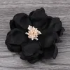 Decorative Flowers 20pcs/lot 8cm 8colors Born Korean Cloth Felt Flower For Kids Girls Hair Accessories Handmade Fabric Headbands