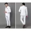 Erkekler 2023 Klasik Erkekler Takım Yüksek kaliteli beyaz smokin iş tarzı kostümler Blazer için düğün