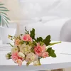 Flores decorativas Simulação de flor sem murchar decoração de rododendro falso de azaleia