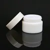 20g 30g 50g Glass Jar White Porcelain Cosmetic Jars with Inner PP liner Cover for Lip Balm Face Cream Dcgsj