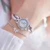 Wristwatches Diamond Women's Watch Fashion Waterproof Quartz Ladies Jewelry