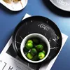 Zestawy naczyń stołowych Lekkie dania luksusowe Zestaw kreatywnego domu ceramiczne zastawa stołowa Osobowość Miska zupa Prosta europejska insn