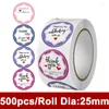 Torebki biżuterii 500pcs/roll DZIĘKUJE NAKLEJĘ BIZNESKI za DIY Ręcznie robione opakowanie