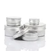 Envases de bálsamo labial de aluminio vacíos Frascos de crema cosmética Artesanías de hojalata Botella de bote 5 10 15 30 50 100 g Vpope