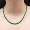 Naszyjniki wiszącego Kamień Naturalny Jade Naszyjnik ręcznie robiony z koralikami Choker Choker Zodiac Symbol Biżuteria dla kobiet 2023