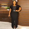 Vêtements ethniques 2023 en grande taille Robe africaine pour femmes élégante dame mariage soirée moulante Robe été luxe nigérian vêtements