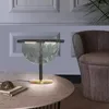 Abajures de mesa Design francês Artístico Individual Vitral Abajur Rosa Dourado Decorativo para casa Luzes de mesa Quarto Sala de estar/Modelo Bar