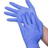 Одноразовые синие нитрильные перчатки пудры бесплатно для инспекции промышленного лабораторного дома и супермакета черно -белый фиолетовый комфортный