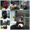 Berretto invernale Sciarpa 2 in 1 set Cappello genitore-figlio Famiglia Caldo pile Morbido teschio Paraorecchie Cappelli Cappello lavorato a maglia unisex all'aperto