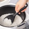 Bitki baharat aletleri siyah silikon pişirme aletleri set yapışmaz spatula kürek çorba kaşığı bpa ücretsiz mutfak alet aksesuarları 230609
