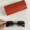 Lunettes de soleil pour hommes et femmes de marque classique, avec monture en métal et taille de lentille en verre dégradé adaptée à la boîte de parasol de plage