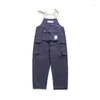 Männer Hosen Multi-Pocket Overalls Herren Streetwear Casual Lose Brief Drucken Breite Bein Hosen Overall Männer Cargo