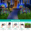 Gartendekorationen LED Solar Power Lichter Feuerwerk Dekoration Fee Wasserdichte Outdoor Löwenzahn Rasenlampe für Terrasse Weg 230609