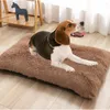 犬小屋の厚いペットマット冬の温かい寝台ソフトパピー猫クッション洗える洗えるソファパッドのための小さな大きな犬猫用品