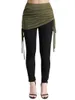 Women's Leggings Female Contrast Colorblock For Summer Pants Cinched Elastic High Waisted Long