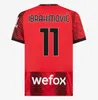 23/24 AC MILANS IBRAHIMOVIC GIROUD Fußballtrikots 2023 Away PULISIC THEO TONALI 4. Trikot ROMAGNOLI RAFA LEAO S.CASTILLEJO REIJNDERS SAELEMAEKERS Fußballuniform