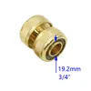 Watering Equipments Brass 5/8" 1/2" 3/4" Hose Repair Quick Connector Lengthen Extend Pipe Copper With Lock Nut Car Wash Water