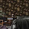 Bakgrundsbilder American Retro Yellow Floral Wallpaper Roll Classical Pastoral Vine Flowers Wall Paper Green Vintage Bedroom Living Room Decor