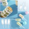 Pushable Cake Holders Diy Push Cake Mold Cylinder Shaped Cake Pusher Push Pops Plastic Containers with Lids