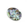 Pendant Necklaces Oval Abalone Shell Prism Splicing Charm Natural Jewelry Accessories DIY Making Necklace 30x40mm