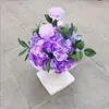 Dekorativa blommor dia 30cm Artificial Silk Flower Rose Hortangea Peonies Kissing Ball Centerpieces Party Wedding Bakgrundsbord Dekor 6