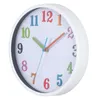 壁時計時計時計装飾デジタルパターンタイムラーニングリビングルームカラフルなフィギュア
