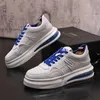 New Luxury Designer Men's Bianco Blu Piattaforma mista Cuscino d'aria Scarpe causali Mocassino Uomo All Match Sports Walking Sneakers