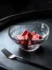 Bols Style Japonais Marteau Texture Verre Salade De Fruits Bol Créatif De Forme Irrégulière Ménage À La Main Grand Dessert CE / UE
