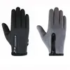 Fahrradhandschuhe Schwarz Sport Winter Laufen Warm Grau Wasserdicht Herren Touchscreen