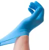 Gants jetables en nitrile bleu sans poudre pour inspection laboratoire industriel maison et supermarché noir blanc violet confortable