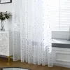 Curtain Triangle Bronzing Silver Window Easy Install Soft Romantic Home Decoration Gold Foil See Through