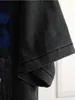 女性用Tシャツイーグルプリント洗浄ブラックTシャツ女性半袖OネックコットンフェードティーフェムカジュアルビンテージワイルドパンクTシャツトップ230609