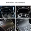 Ny bil AshTray Cover Bright Strip Electropating Ring Cup Holder Trim för Mercedes Benz GLC C Class W253 W205 2015-2020