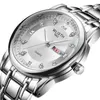 Relógio masculino Agência de relógios de comércio exterior relógios à prova d'água de alta qualidade relógio de banda de aço calendário duplo relógio de quartzo relógio de moda