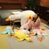 Jätte 50 cm fluffig anka plysch leksaker sömn kudde söt djur fylld svan gås plysch dockor golvmatta barn flickor födelsedag present