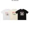 Top Craftsmanship T-shirts pour hommes et femmes RHUDE New Print T-shirt populaire à manches courtes Trendy Brand Underlay