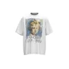Tlt4 New Style T-shirts for Men and Women Fashion Designer Saint Michael Cho Angel Print Short Sleeve Half Sleeve Half Cut Sleeve Loose Fit
