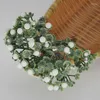 Decorative Flowers 6 Branch/Bunch Simulation Flower Plastic Grass Small Foam Ball Fruit DIY Accessories Gift Box Decoration Material Tiny