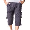Men's Shorts Men Casual Summer Military Cargo Mens Tactical Multi-Pocket Cropped Trousers Cotton Plus Size 42